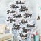 Christmas Nativity Scene Tree Ornaments Christmas Wooden Hanging Ornaments Word Sign Religious Letter Hanging Craft The Birth of Jesus Wooden Decorations for Xmas Outdoor Home Decor (Black)